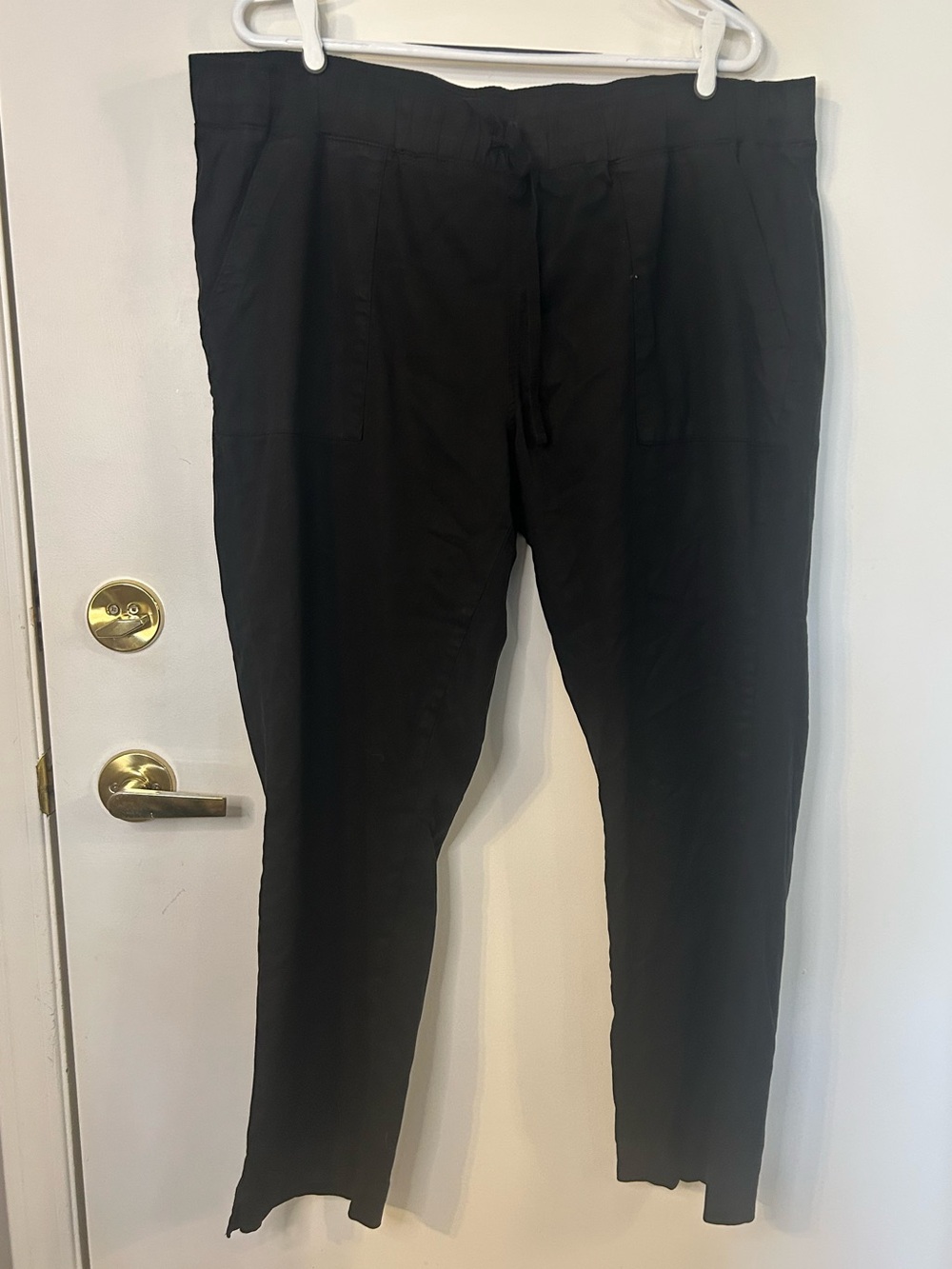 Buffalo David Bitton Women’s Black Relax fit Elastic Drawstring Waist Size XL